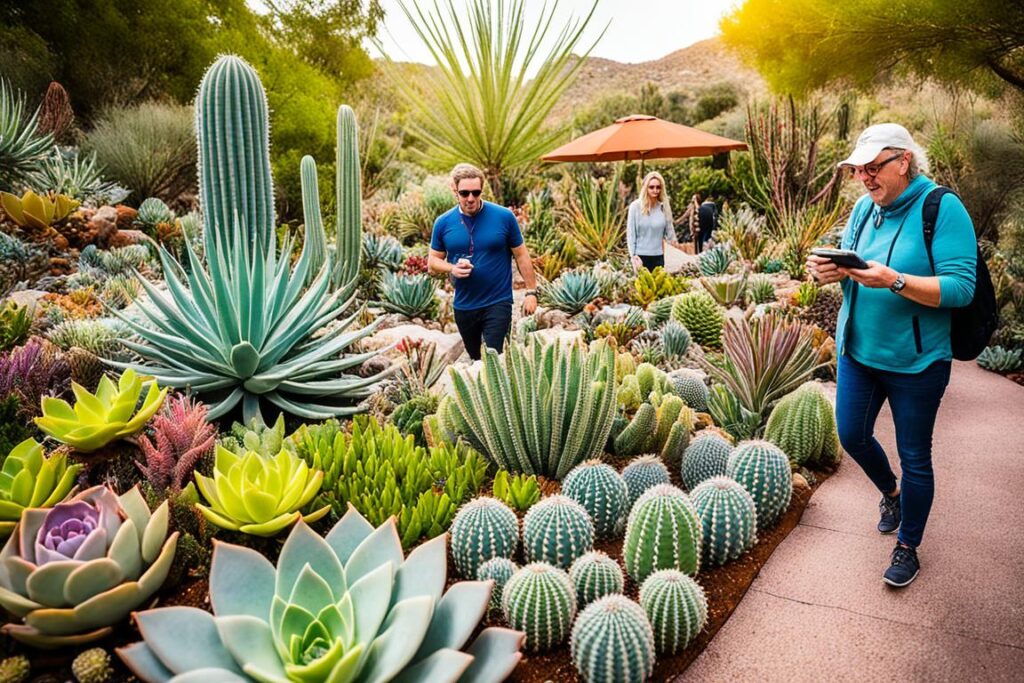 Explorando jardins botânicos especializados em suculentas e cactos